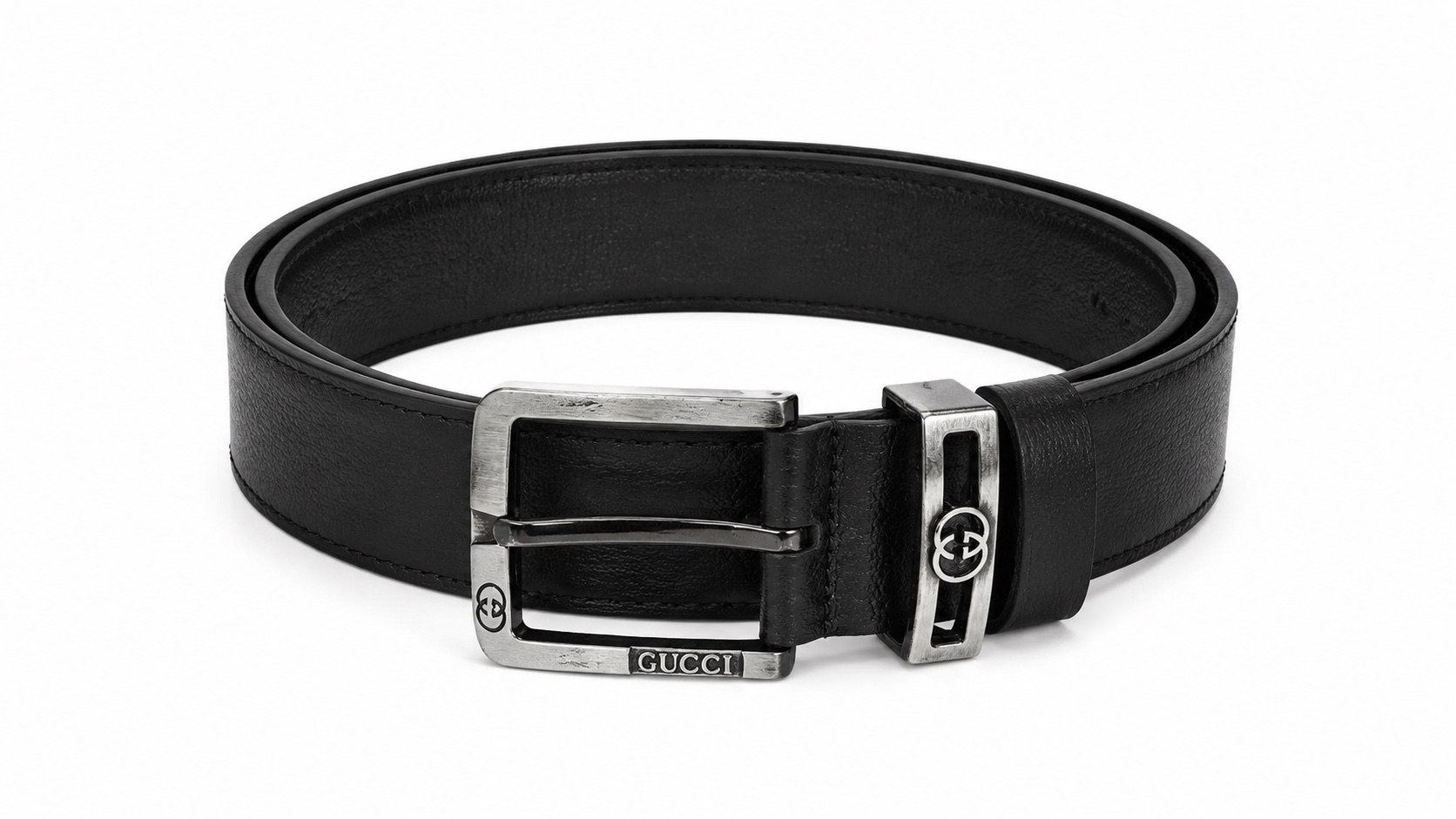 Gucci Men’s Black Leather Belt