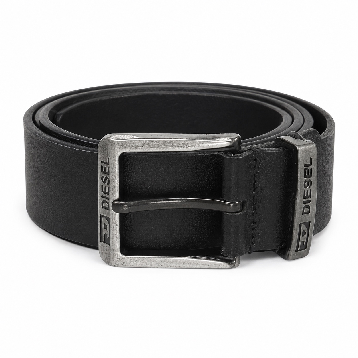 Diesel Black Leather Belt