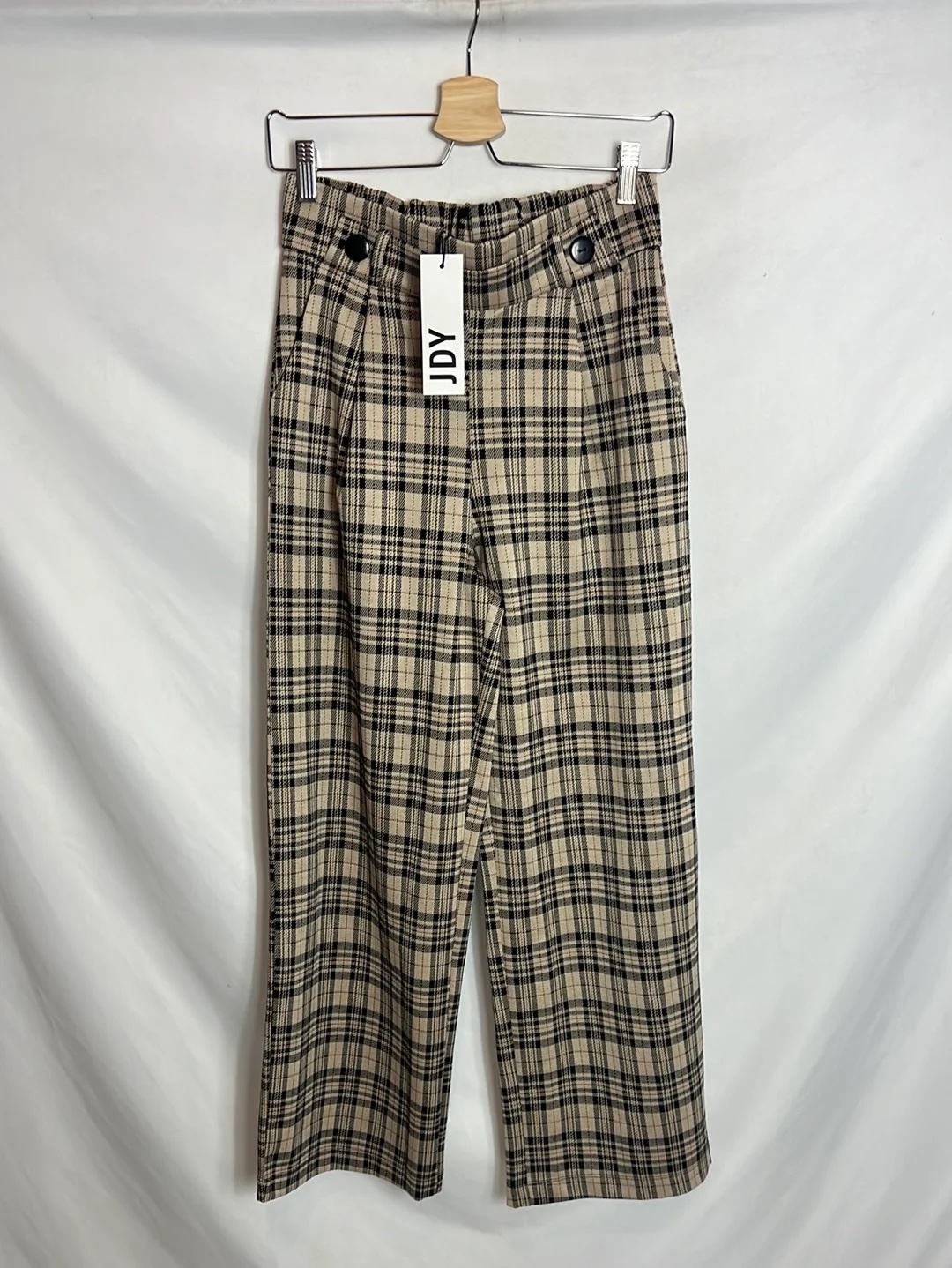 Women’s Checkered Wide-Leg Pants