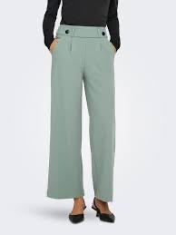 Women’s Mint Green High-Waisted Trousers