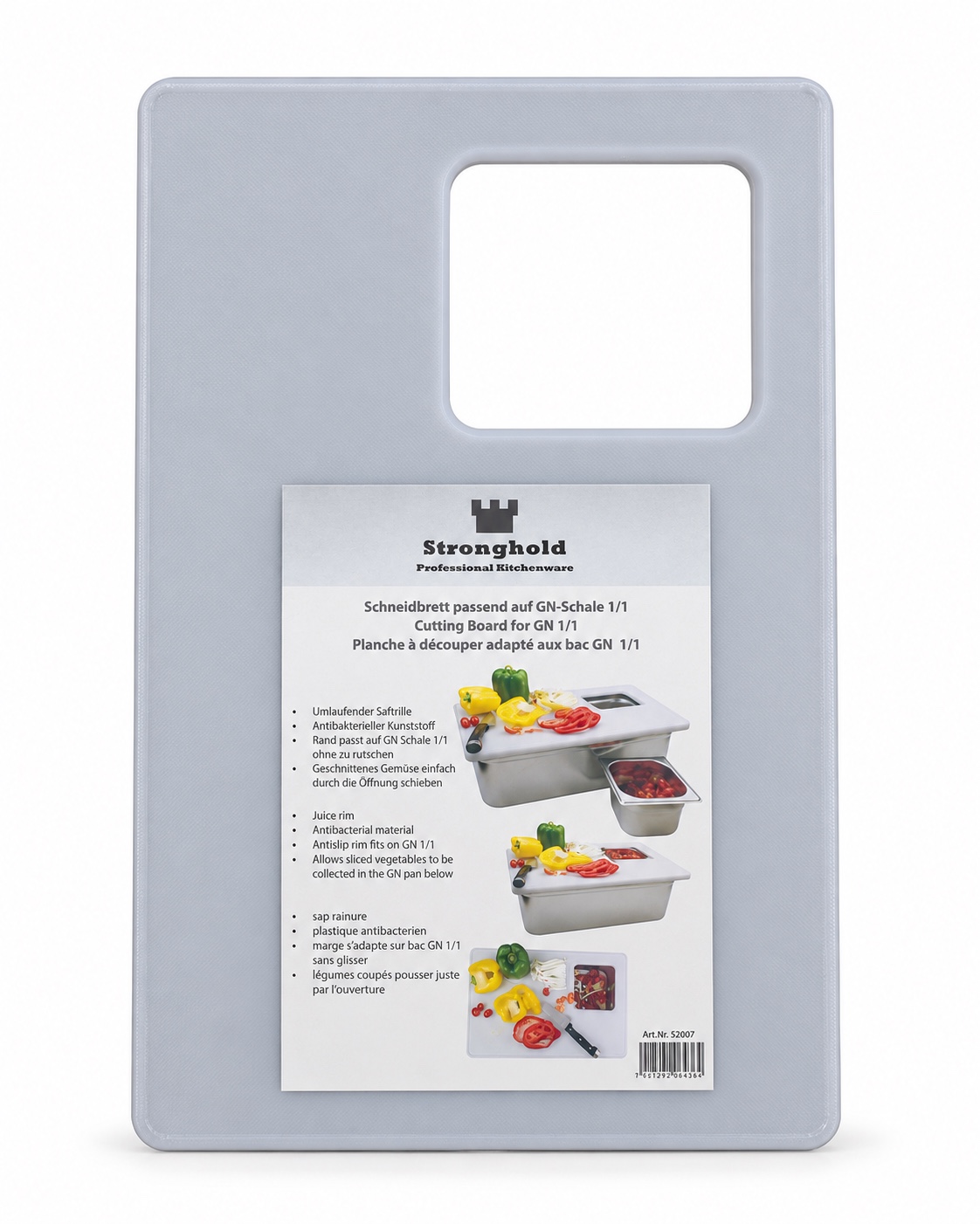 Stronghold Professional Cutting Board with Juice Rim