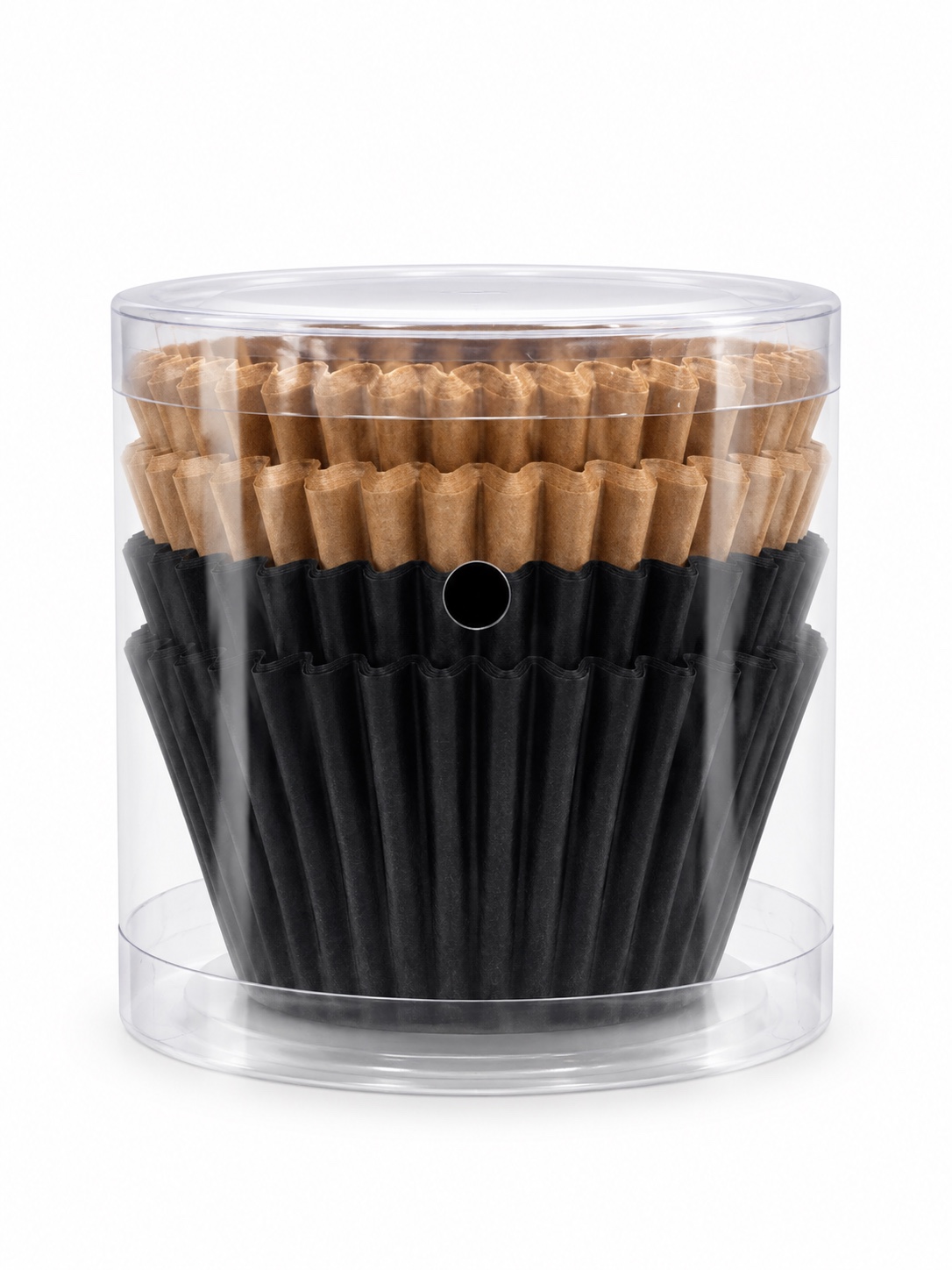 Black and Kraft Paper Cupcake Liners Set