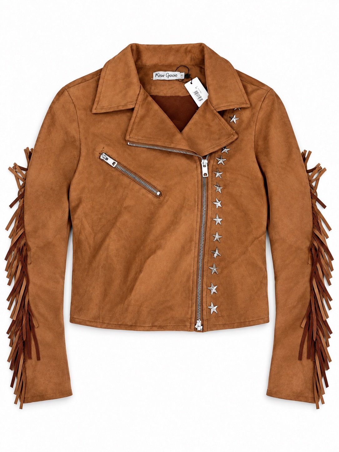 Veste Perfecto Western en Suédine Camel