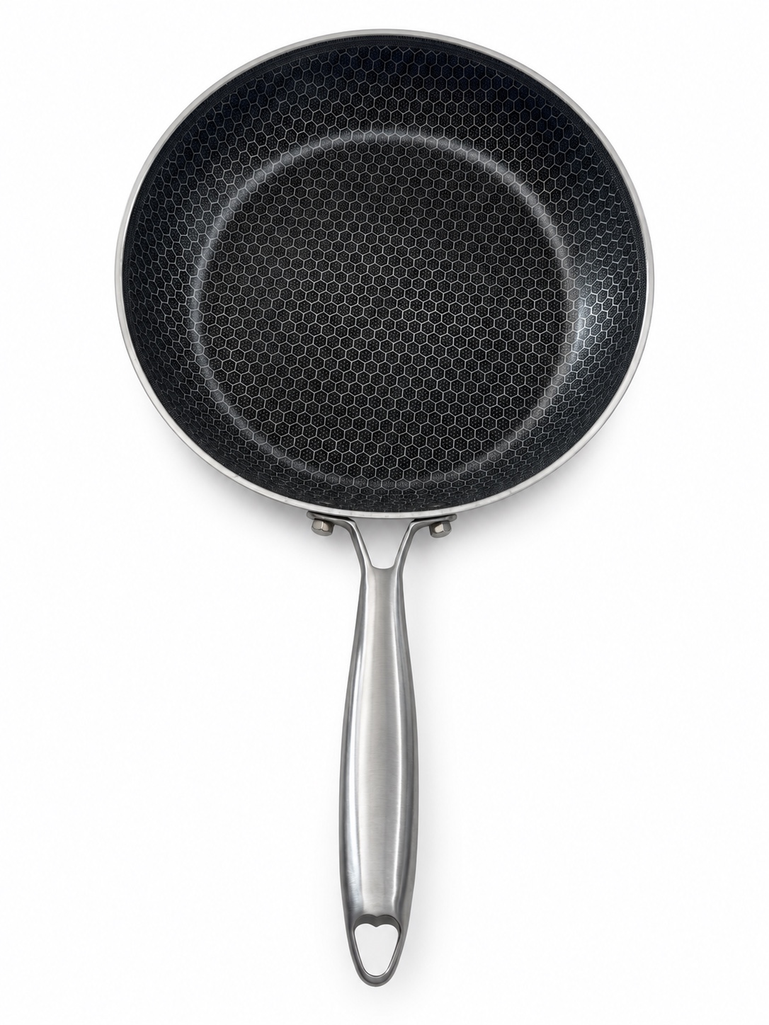 Honeycomb Non-Stick Frying Pan with Stainless Steel Handle