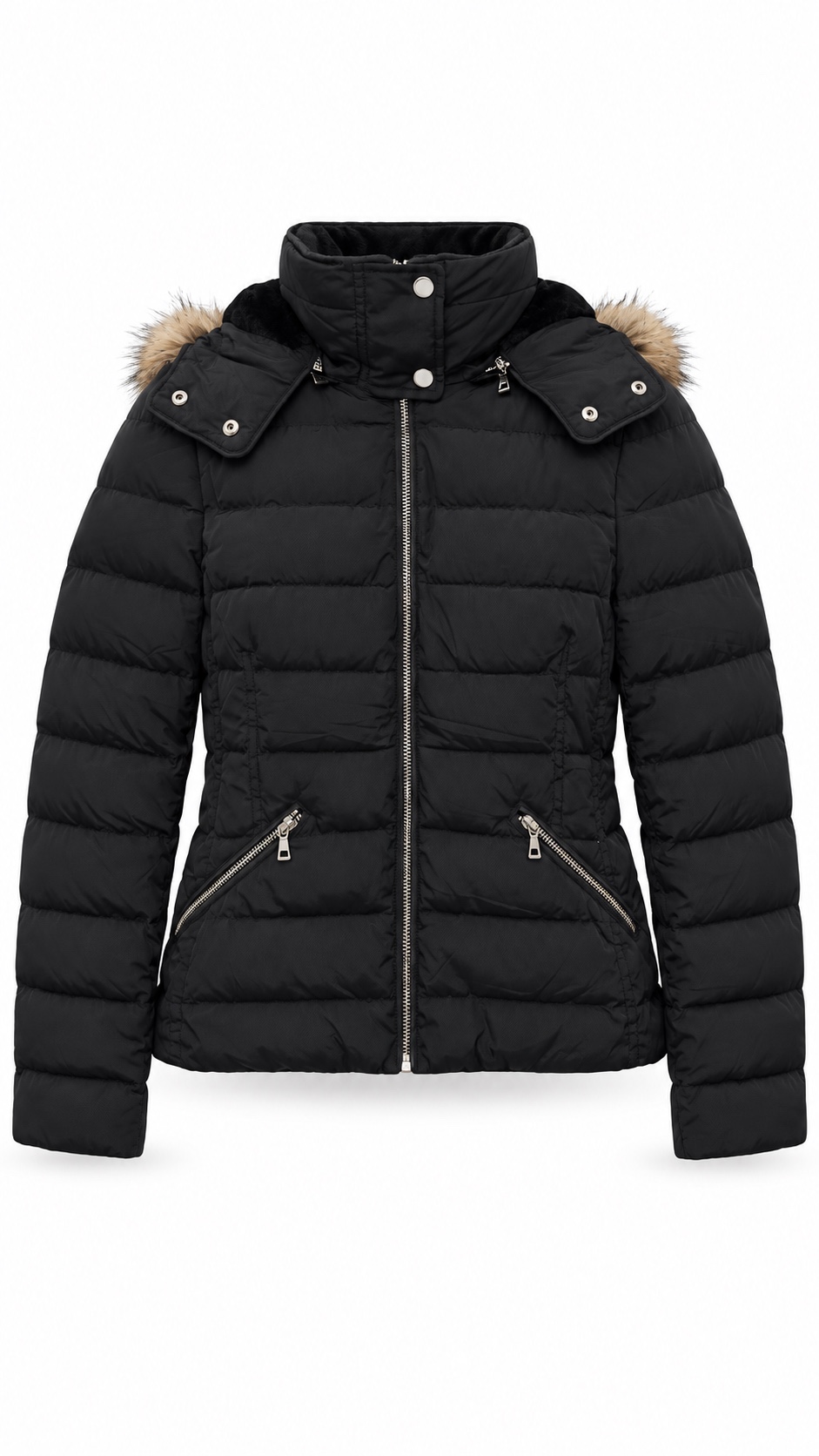 Zara Arctic Luxe Faux-Fur Lined Puffer Jacket