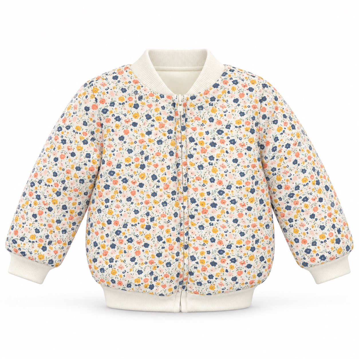 First Impressions Reversible Floral Sherpa Jacket