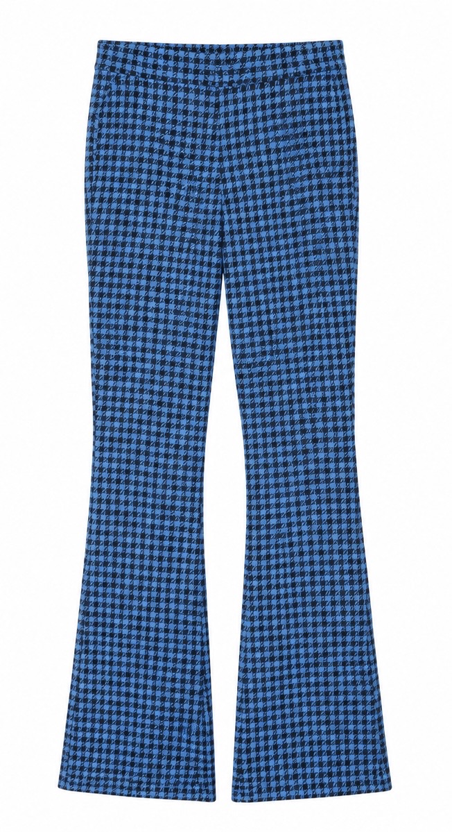 Epic Threads Blue and Black Checkered Pants Flare
