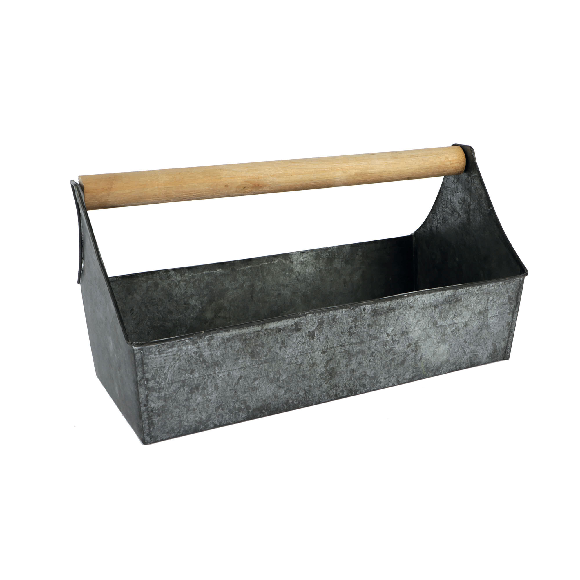 Metalen bak met houten greep – Maison Bleu