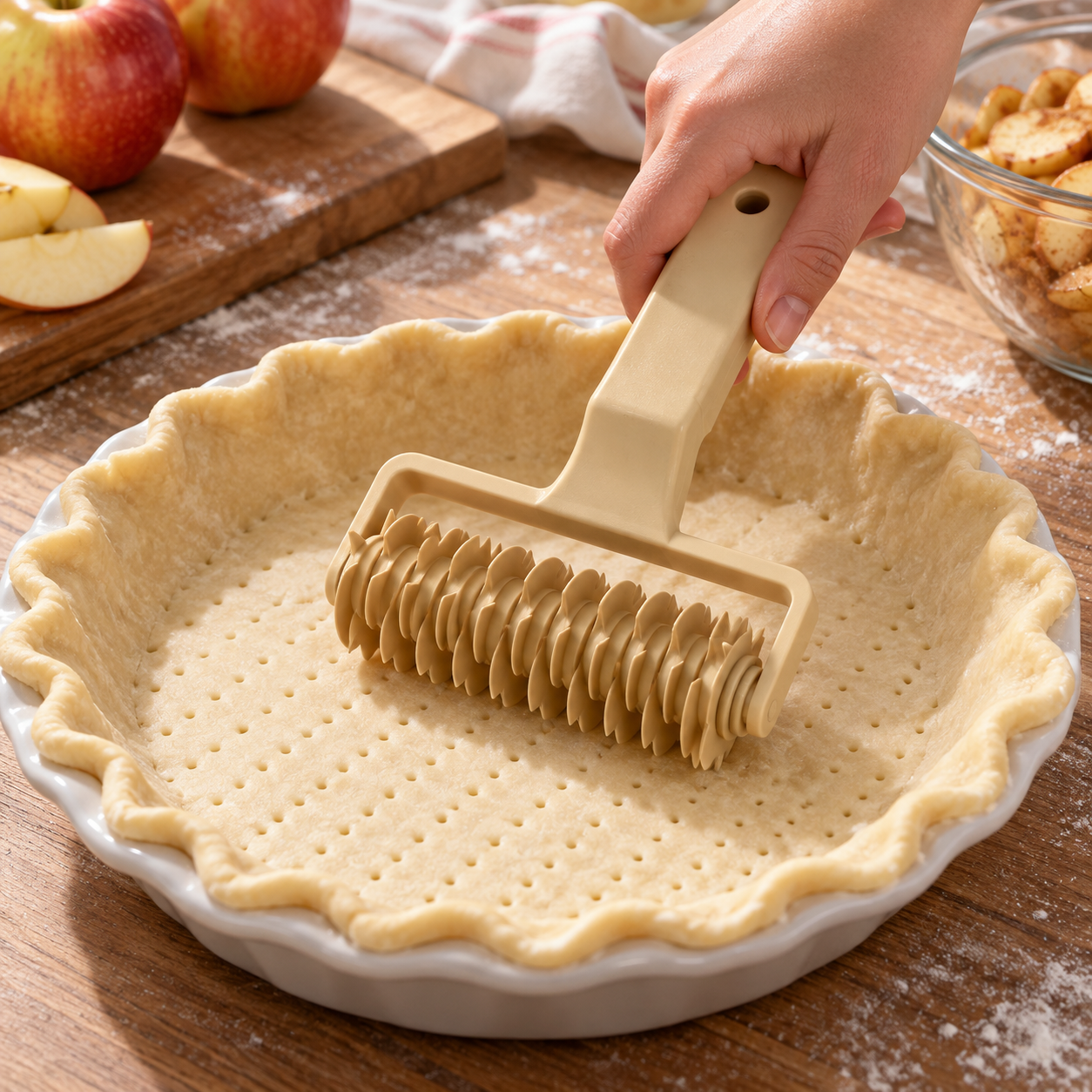 Pastry Lattice Roller Cutter – Dough Decorating Tool