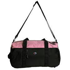 Champion Duffel Bag – Black & Pink