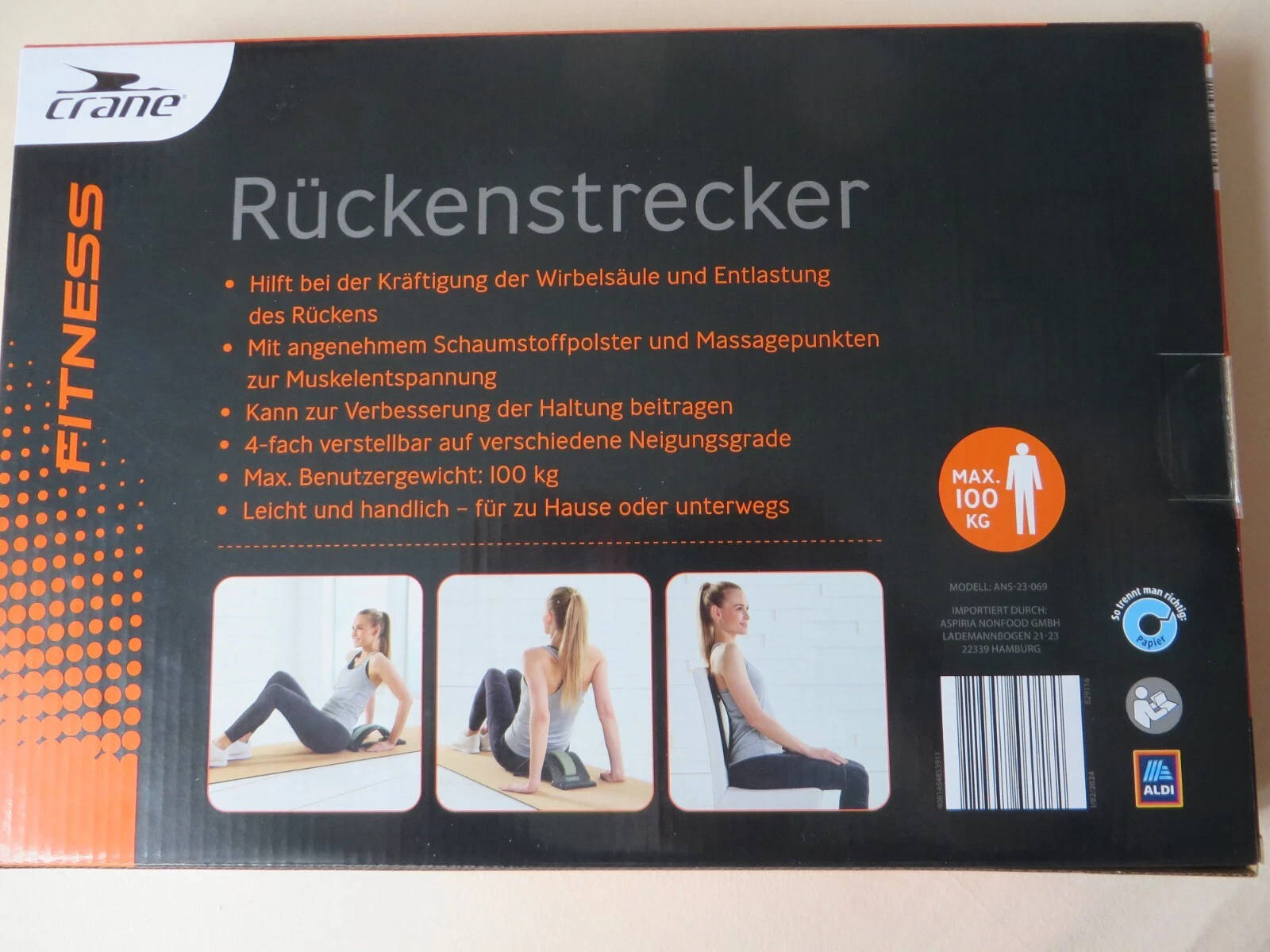Crane Rückenstrecker Rückendehner Korrektor Wirbelsäulenstrecker Massage online kaufen | eBay.de