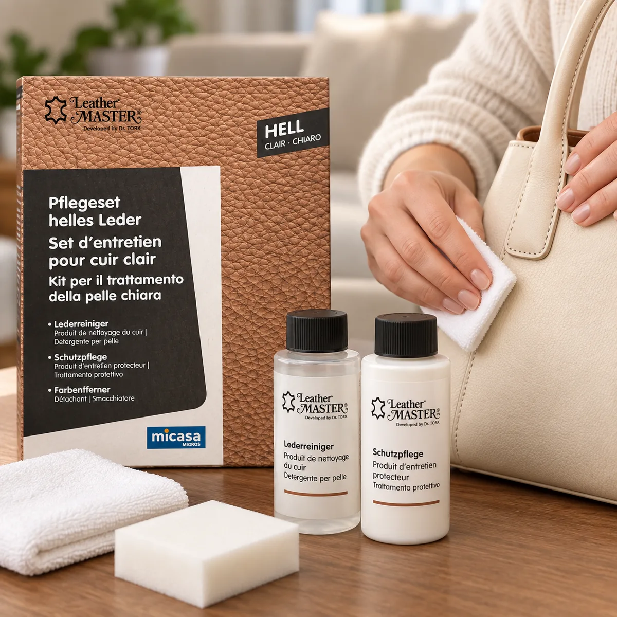 Leather Master Large Care Kit for Light Leather