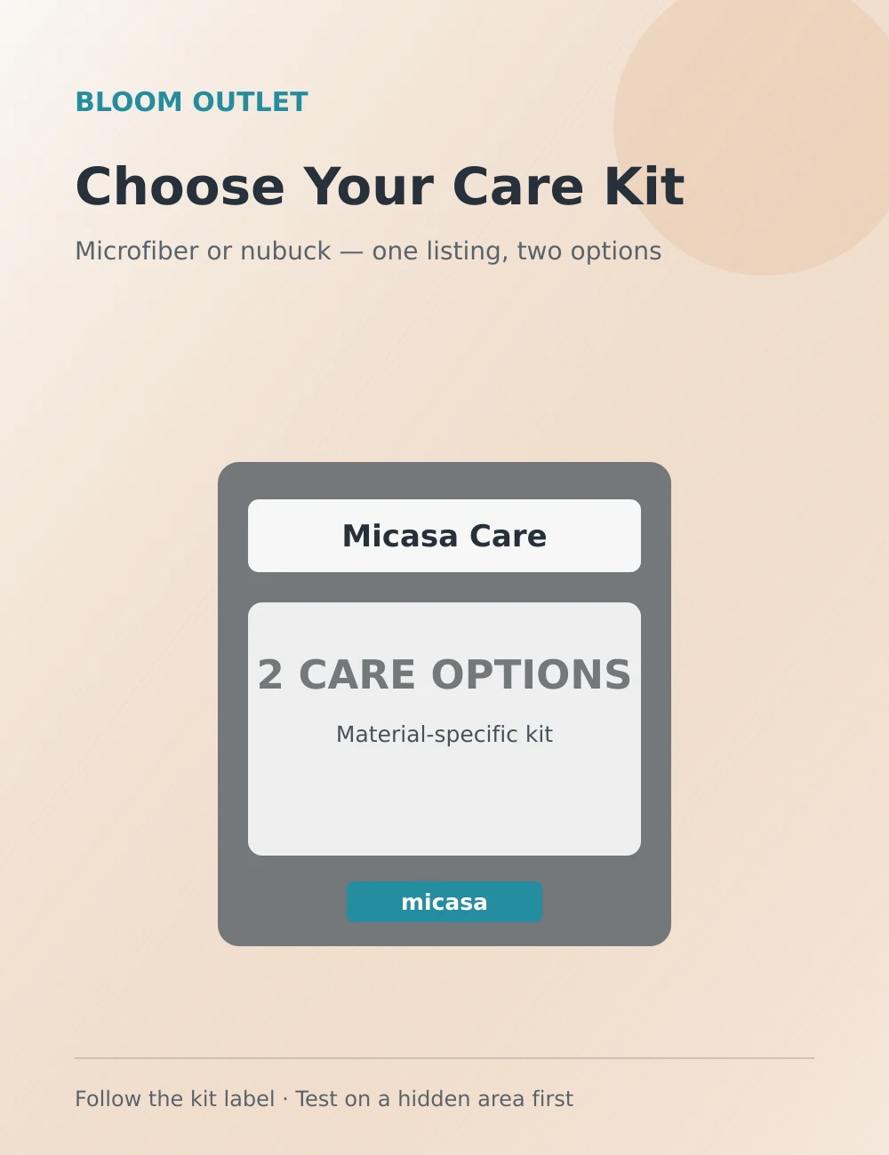 Micasa Care Kit – Microfiber or Nubuck