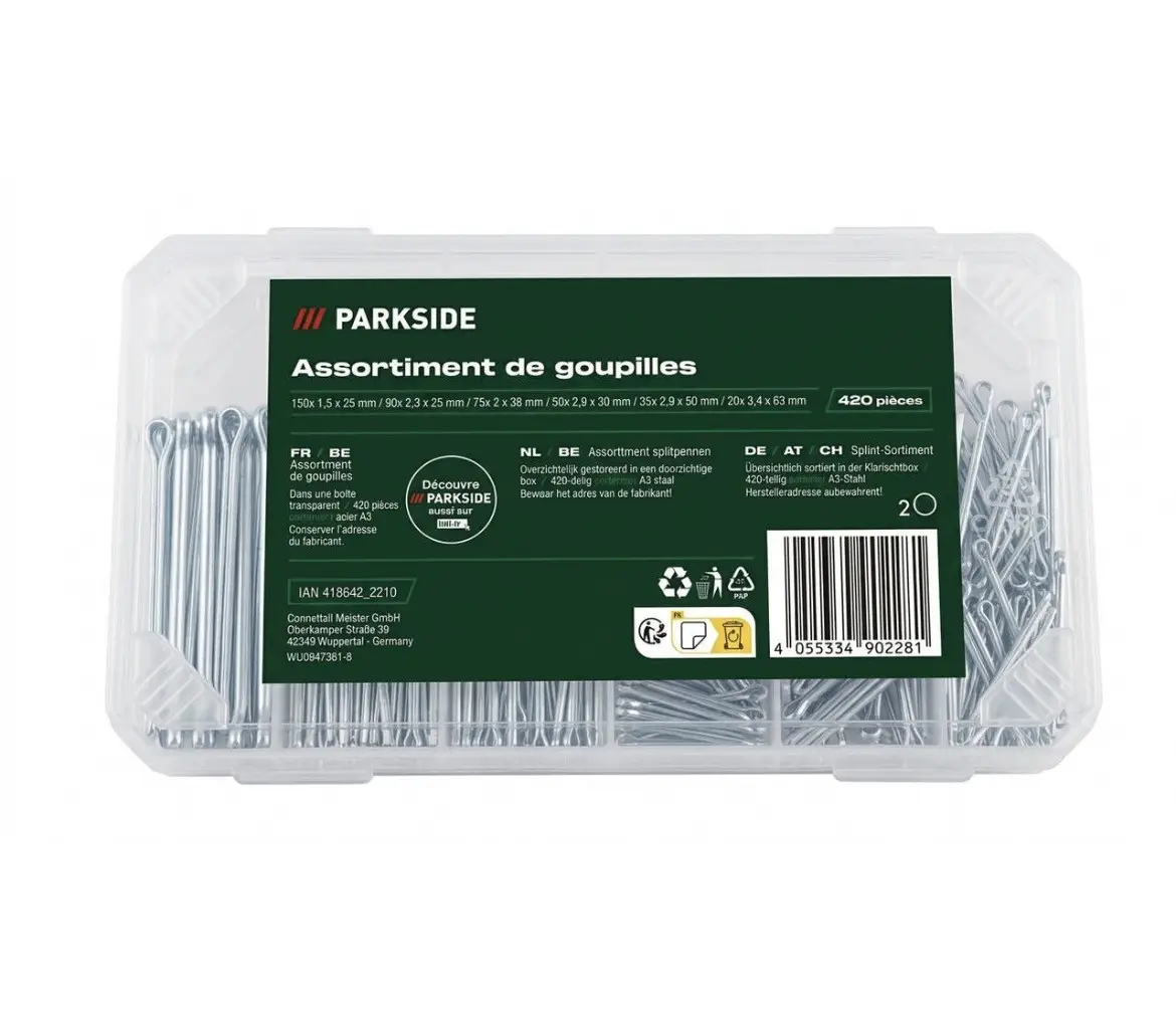 Assortment de goupilles