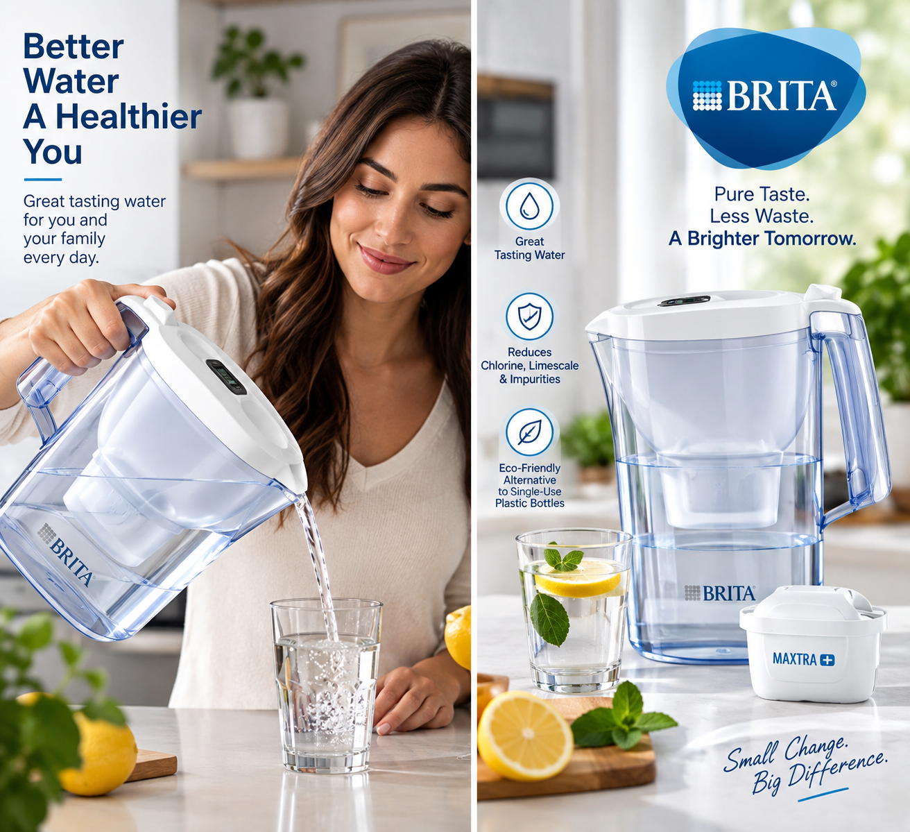 BRITA Aluna 2.4L Water Filter Jug with MAXTRA+ Cartridge