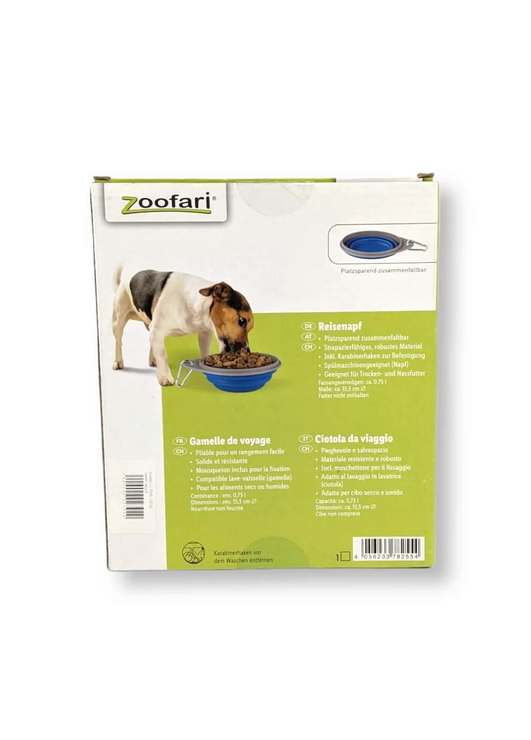Zoofari Collapsible Travel Bowl — Approx. 0.75 L