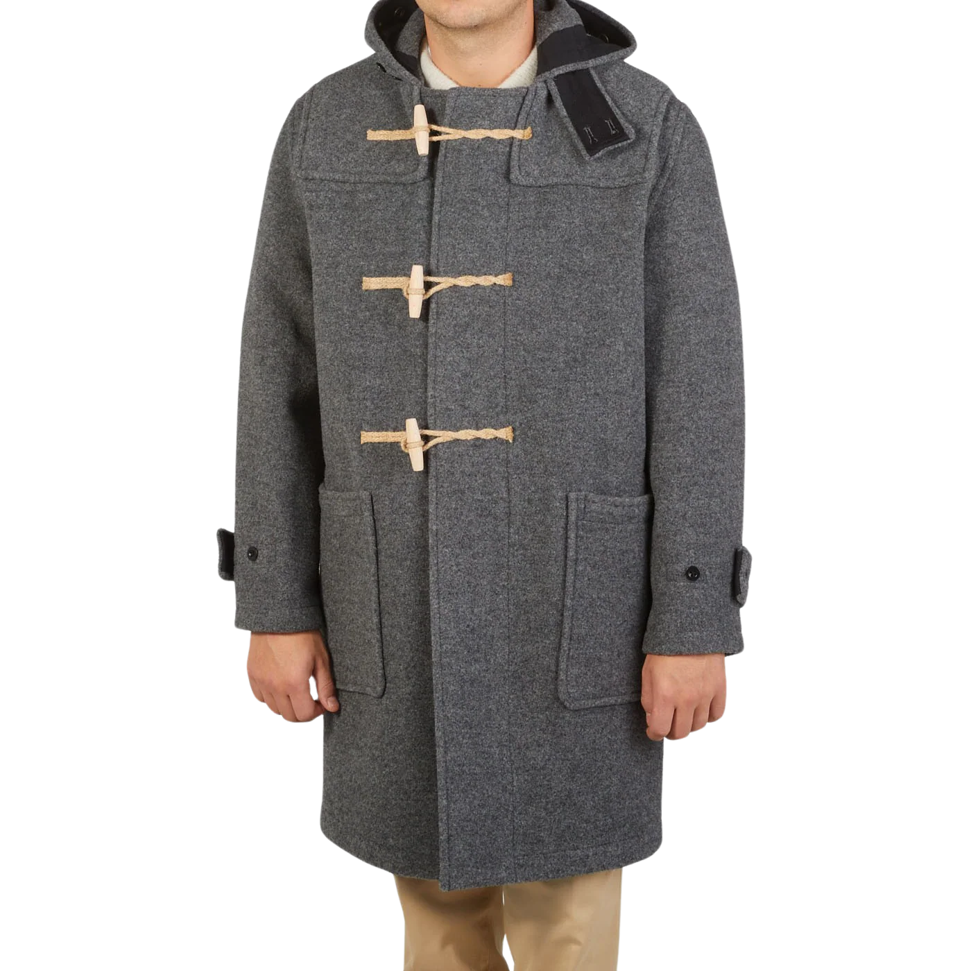 Grey Melange Wool Monty Duffle Coat