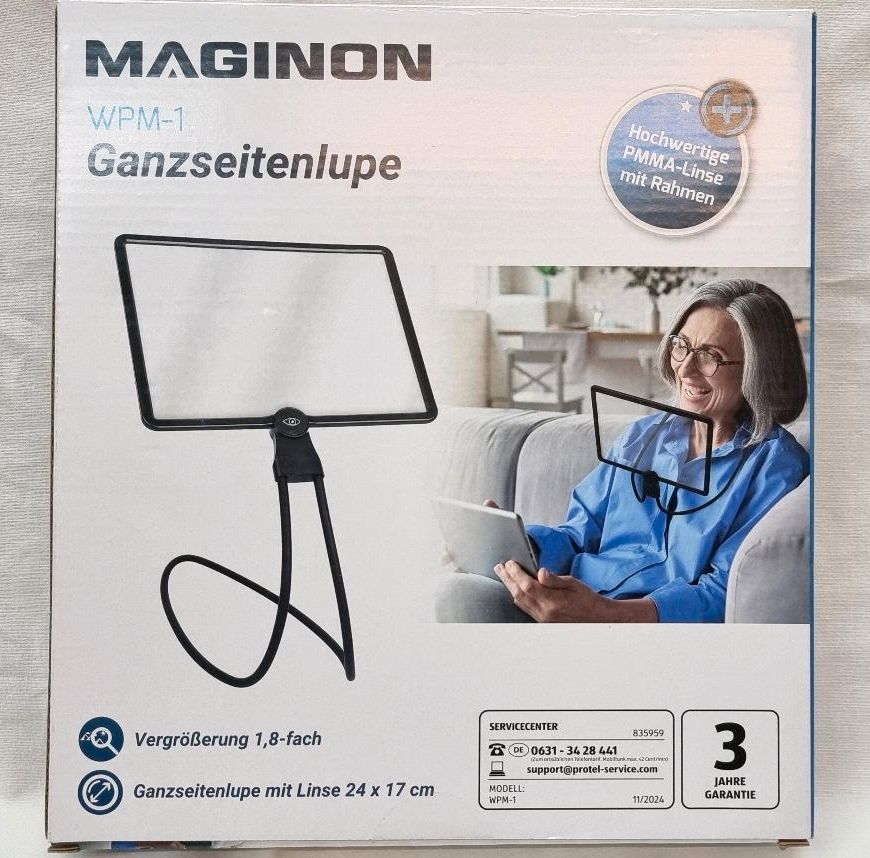 MAGINON Ganzseitenlupe WPM-1