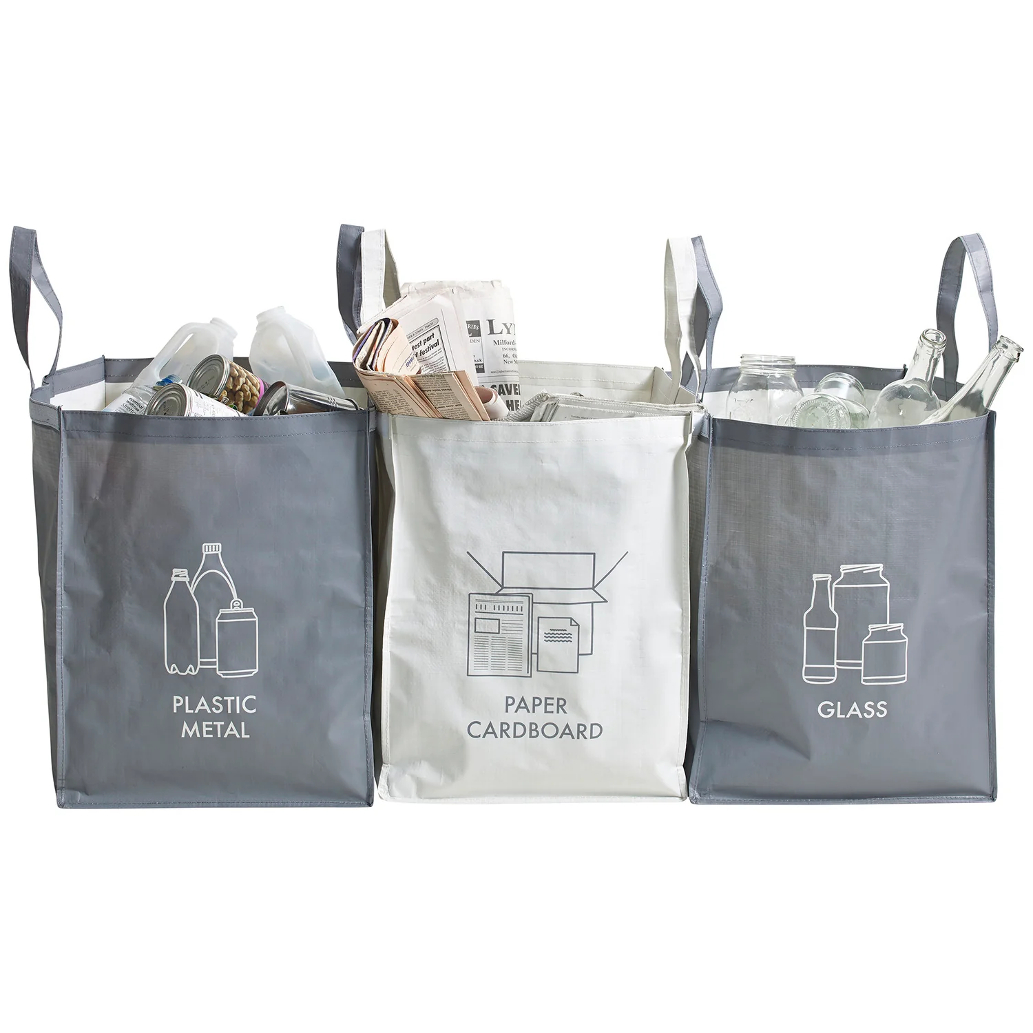 4 Household Waste Recycling Bags 44L each