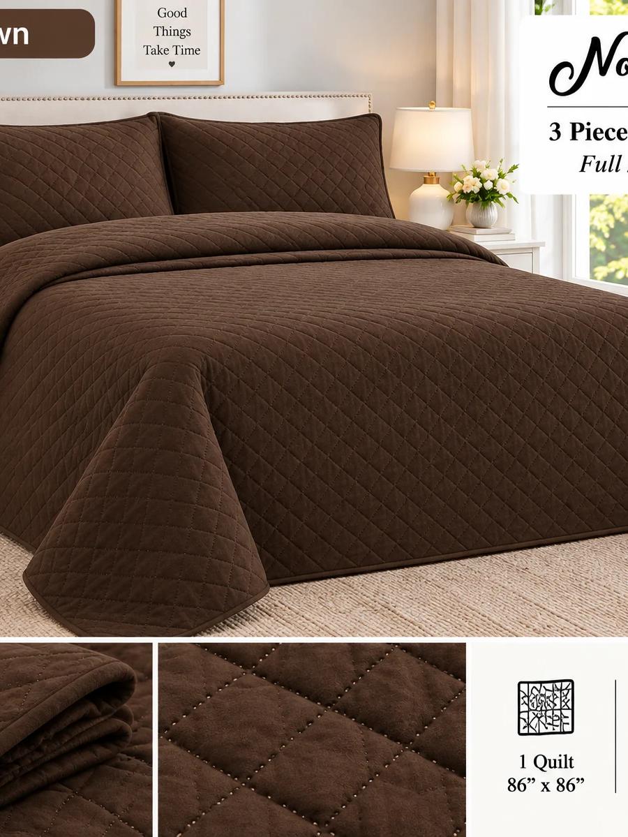 Nouveau Collection 3 Piece Quilt Set – Full/Queen