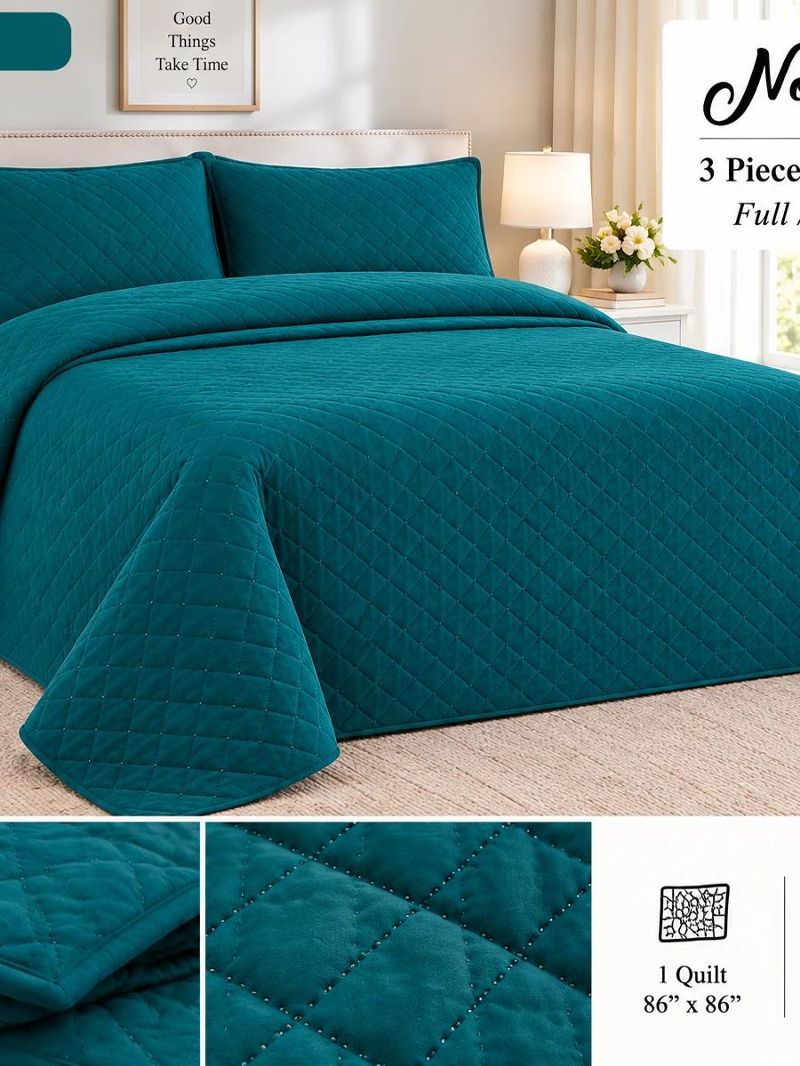 Nouveau Collection 3 Piece Quilt Set – Full/Queen