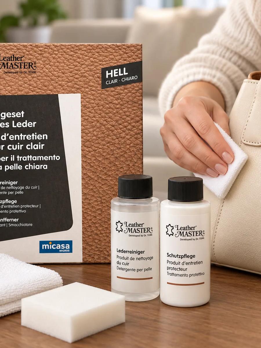 Leather Master Large Care Kit for Light Leather