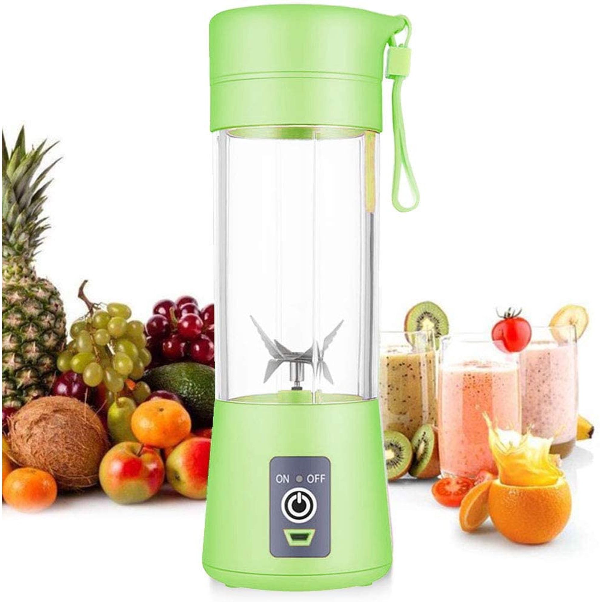 خلاط عصير محمول قابل للشحن HM-03، أخضر، ‏380 مل, photo 2