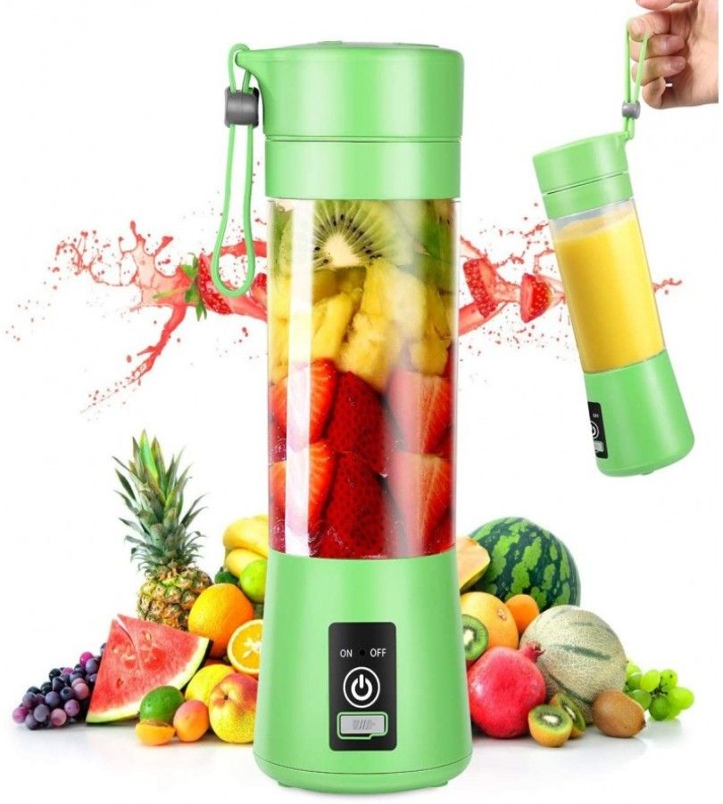 خلاط عصير محمول قابل للشحن HM-03، أخضر، ‏380 مل, photo 4