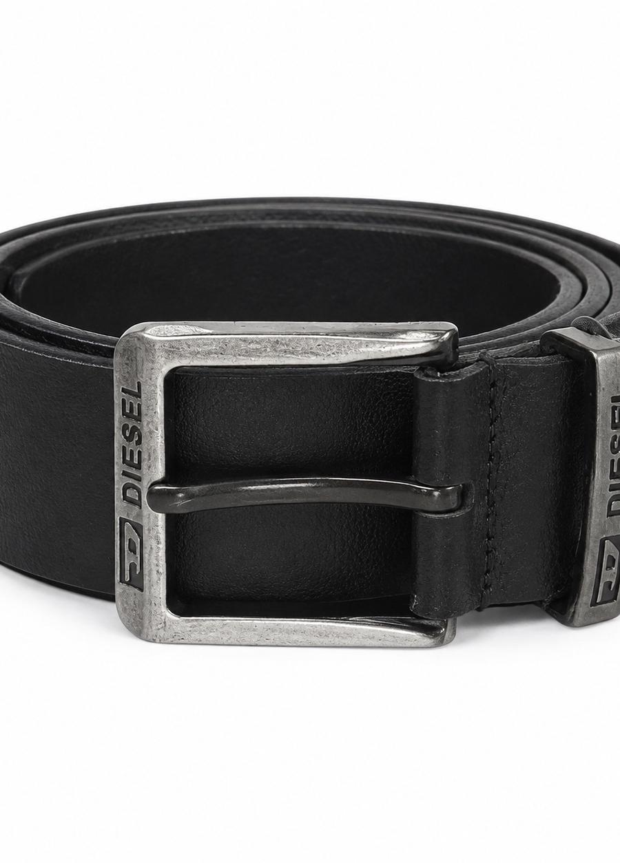 Diesel Black Leather Belt