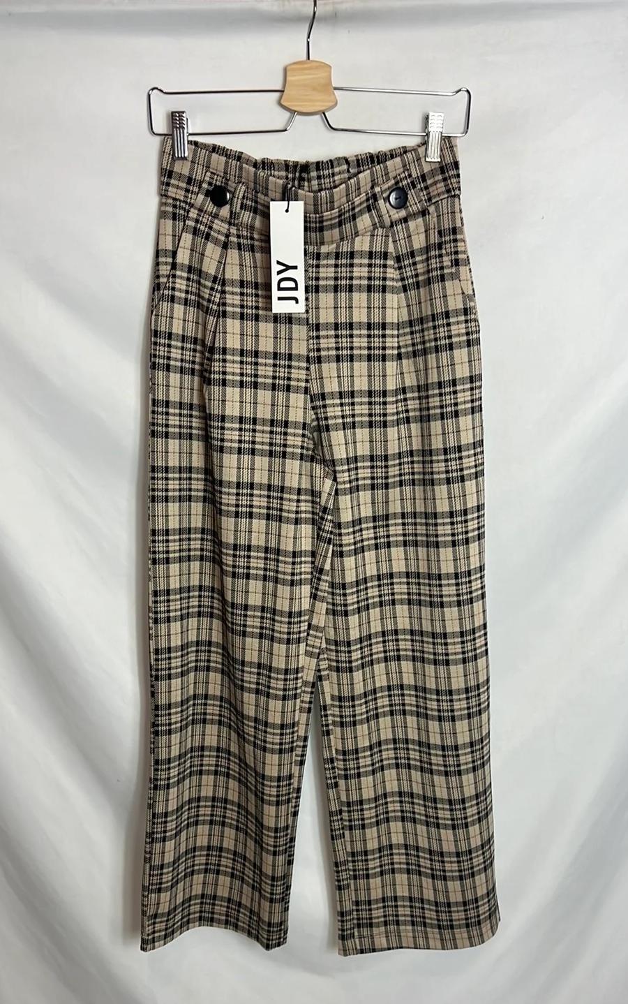 Women’s Checkered Wide-Leg Pants
