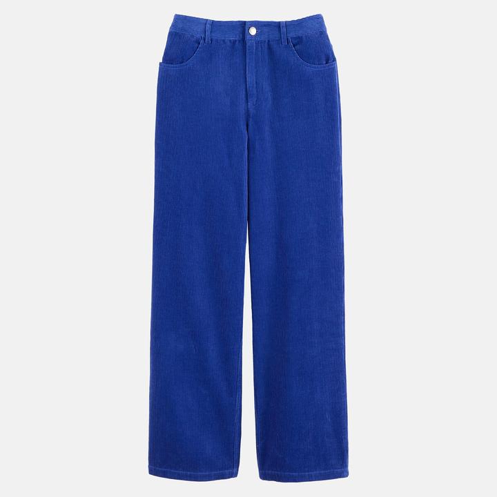 Kids’ Royal Blue Corduroy Wide-Leg Trousers