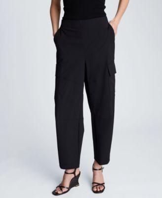 Women’s Black Wide-Leg Cargo Pants