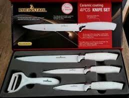 RheinStahl 4-Piece Ceramic-Coated Knife Set