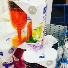 6-Piece Colorful Glass Tumbler Set