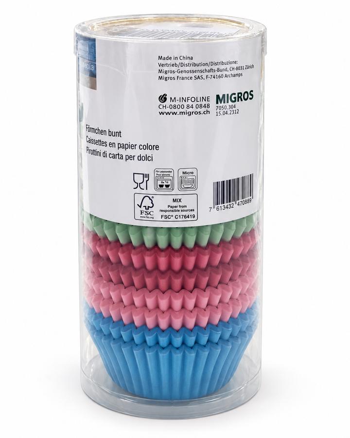 Migros Assorted Colourful Paper Cupcake Liners, photo 2