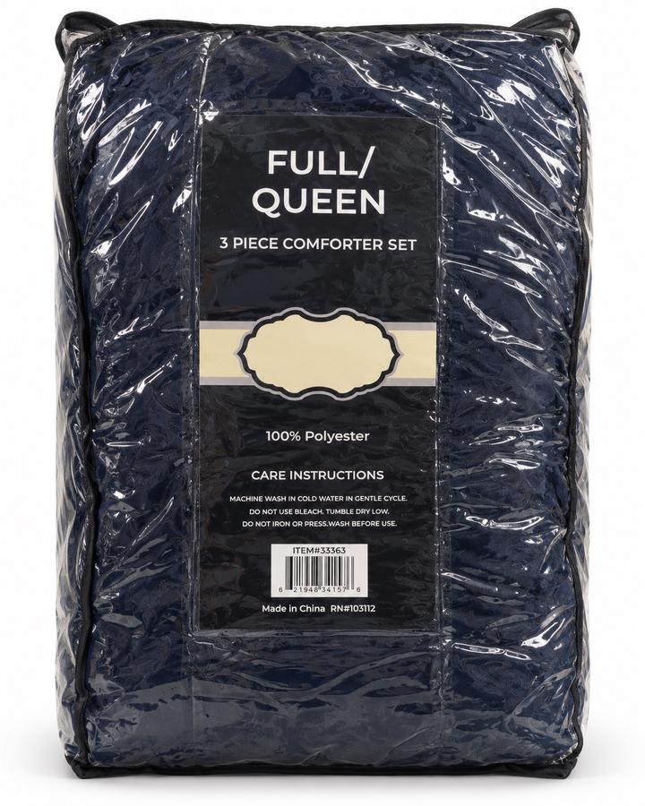 Full/Queen 3-Piece Comforter Set