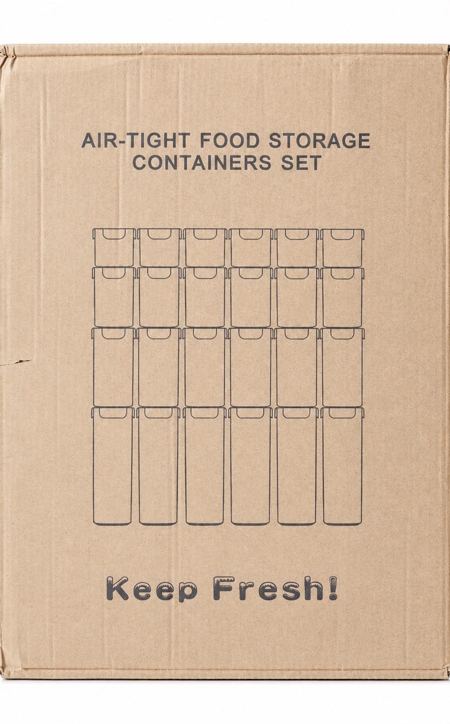 24-Piece Airtight Food Storage Container Set