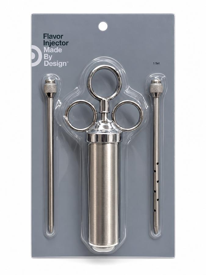 Stainless Steel Meat Flavor Injector Set