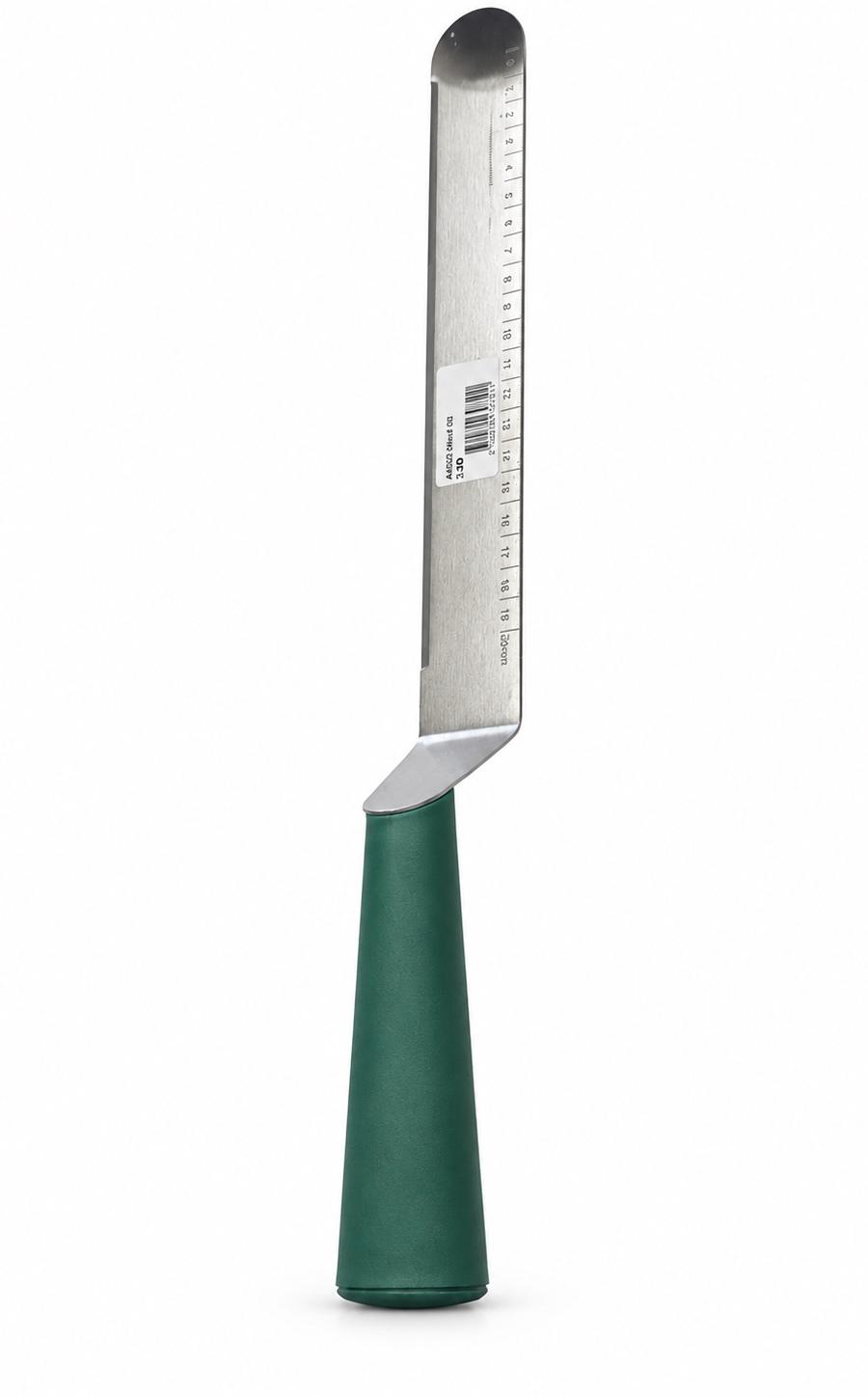 Stainless Steel Offset Spatula with Measuring Scale – 20 cm