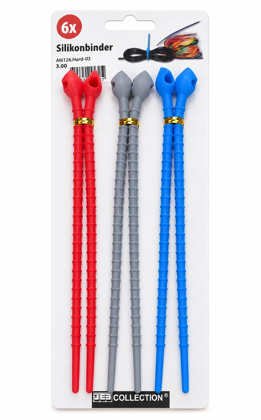 Reusable Silicone Cable Ties – 6-Piece Set