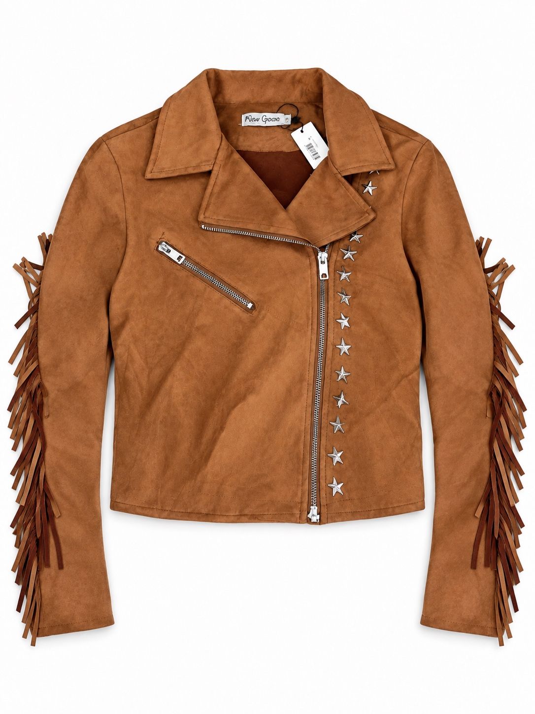 Veste Perfecto Western en Suédine Camel