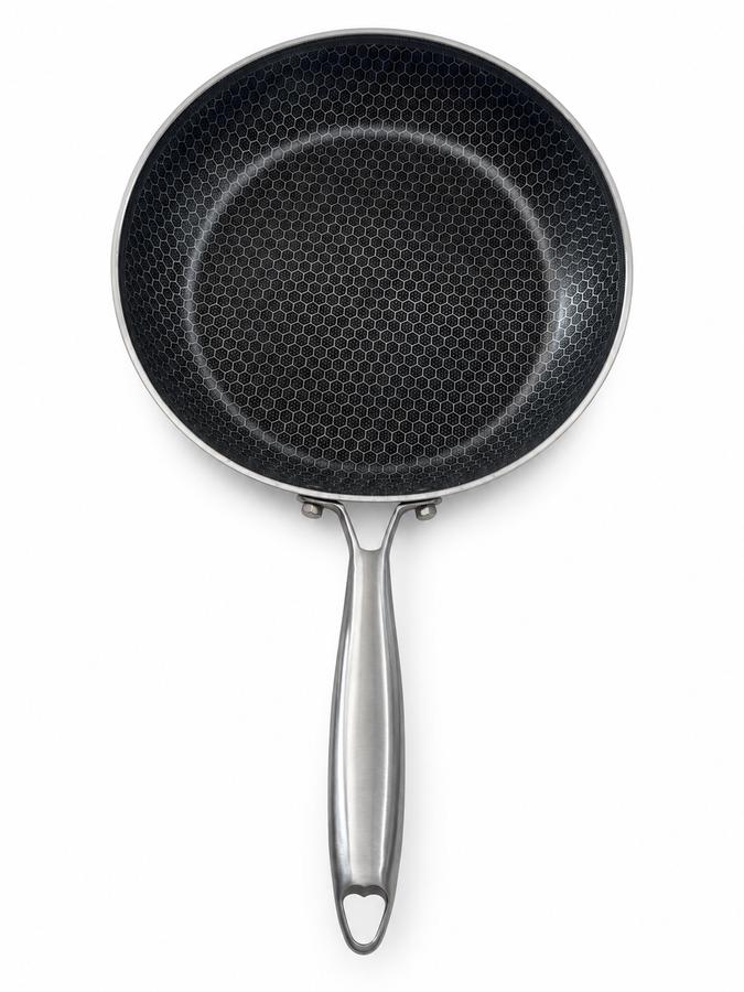 Honeycomb Non-Stick Frying Pan with Stainless Steel Handle