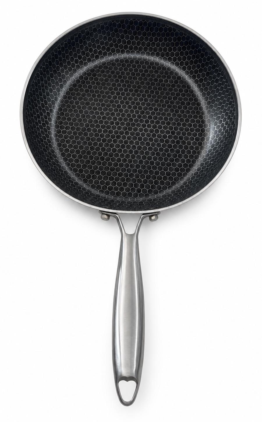 Honeycomb Non-Stick Frying Pan with Stainless Steel Handle