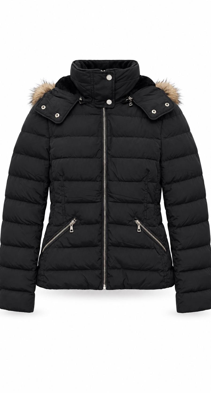 Zara Arctic Luxe Faux-Fur Lined Puffer Jacket