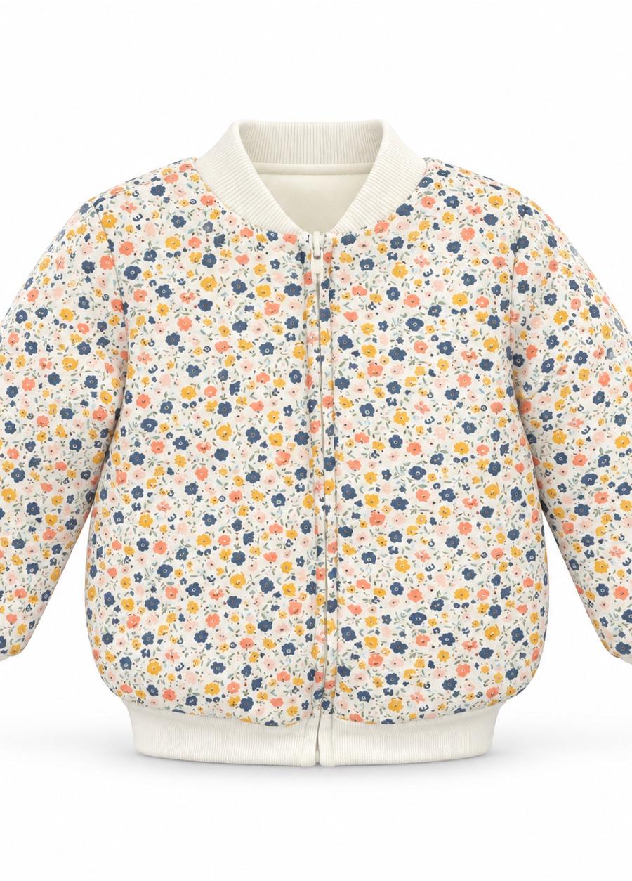 First Impressions Reversible Floral Sherpa Jacket
