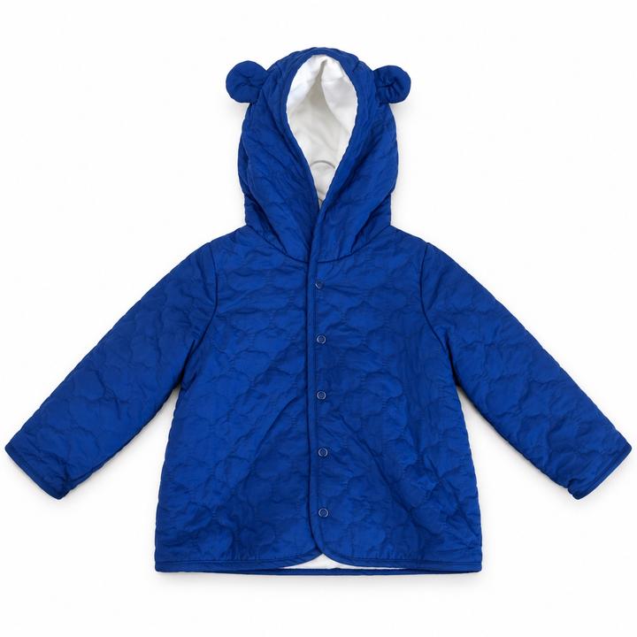 First Impressions Little Bear Quilted Jacket – Royal Blue
