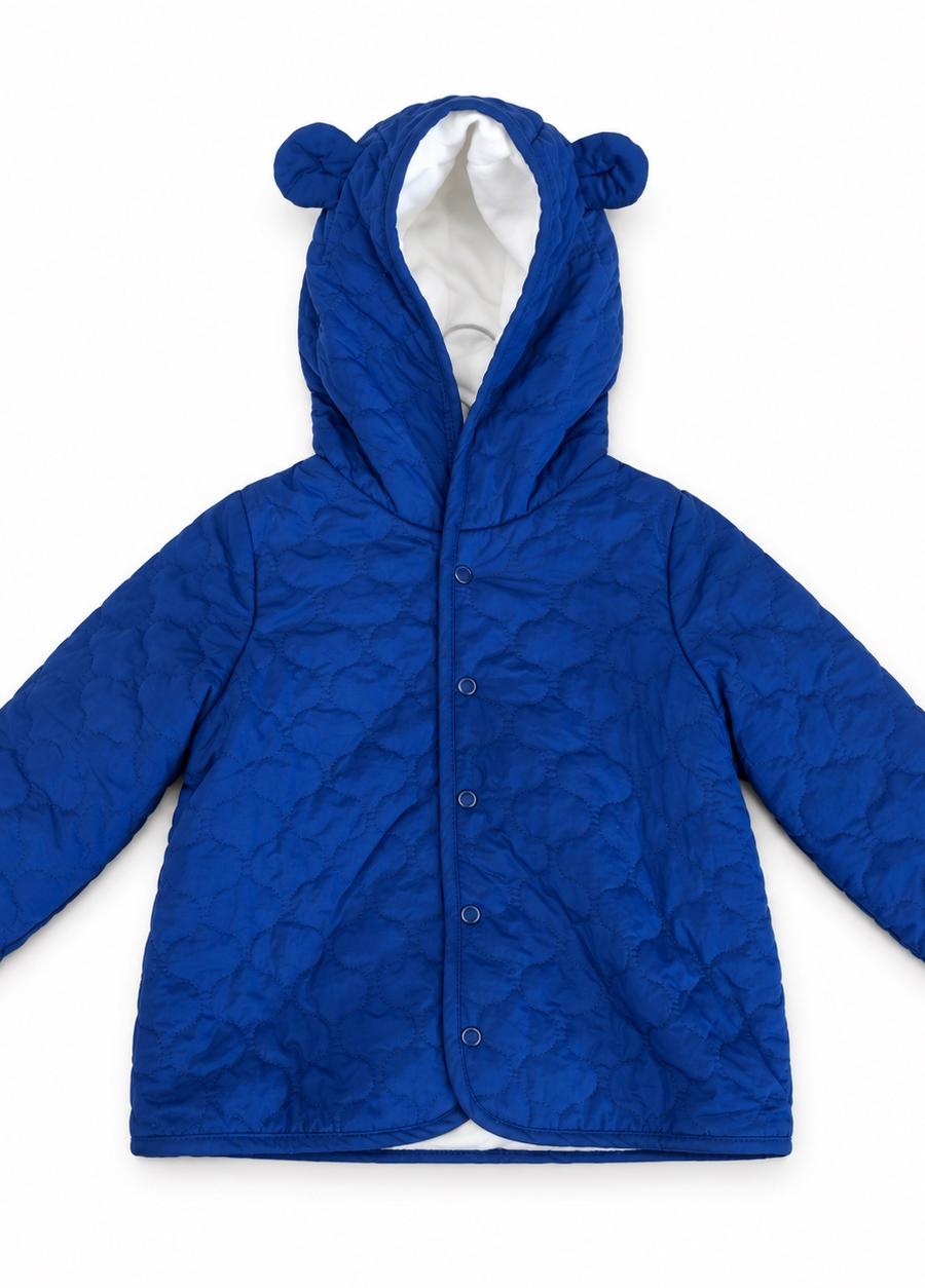 First Impressions Little Bear Quilted Jacket – Royal Blue