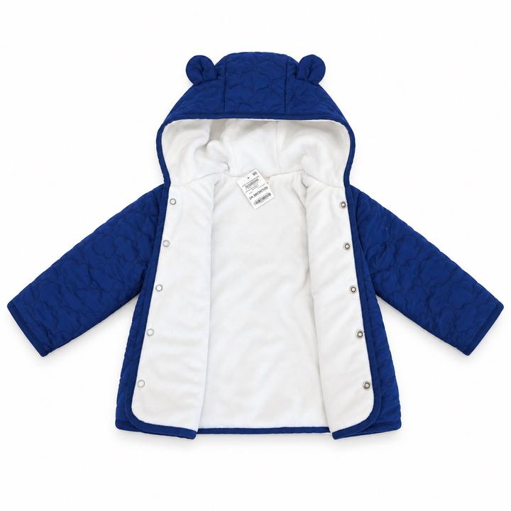 First Impressions Little Bear Quilted Jacket – Royal Blue, photo 2