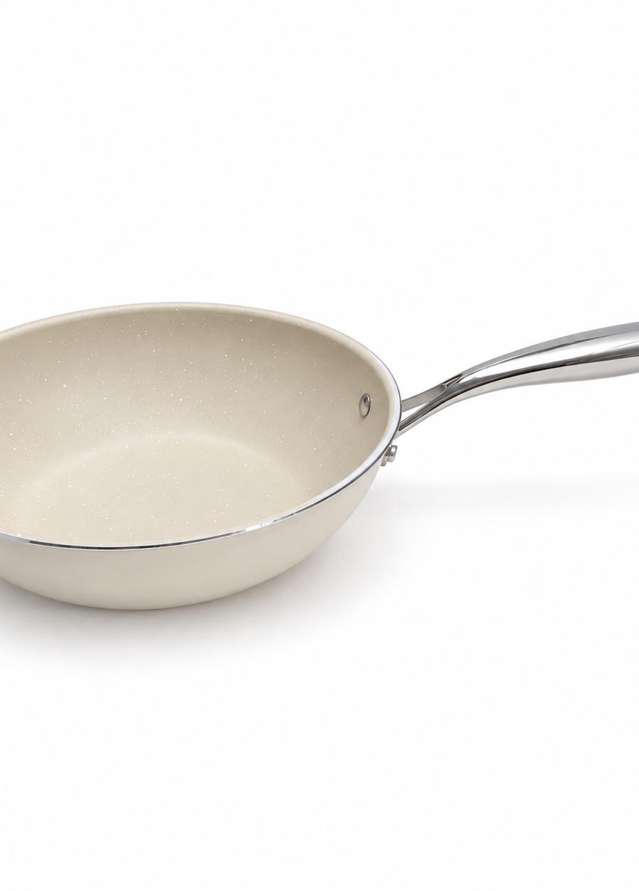Ivory Speckle ceramic Frying Pan