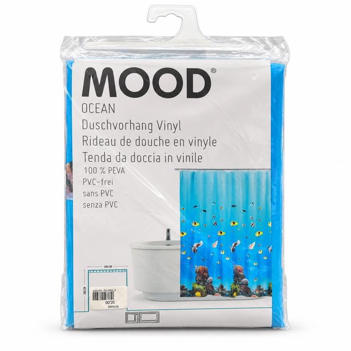 ستارة استحمام MOOD Ocean من PEVA، 200 × 180 سم